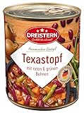 DREISTERN Texastopf mit roten und grünen Bohnen 800 g | leckeres Fertiggericht mit Gemüse in der...