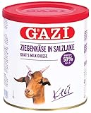 Gazi Ziegenkäse in Salzlake - 3x 400g Metalldose - Ziege Ziegen Käse Keci peyniri 50% Fett i.Tr....