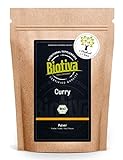Biotiva Edel Curry Bio gemahlen 250g - Mild-Intensiv - nach altem indischen Hausrezept -...