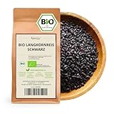 Kamelur Bio Langkornreis schwarz (1kg), schwarzer Vollkornreis Langkornreis BIO ohne Zusätze