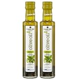 Basilikumöl 2x 250ml | Olivenöl mit Basilikum | Extra nativ | Aus Griechenland | Cretan Mill | +...