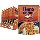 BEN’S ORIGINAL Ben's Original Express Risotto Fertiggerichte Tomaten & italienische Kräuter, 6...